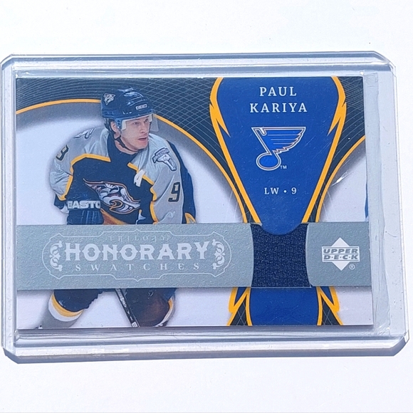 Paul Kariya Trilo3y Honorary Swatches Game Used Hockey Card 2007/08 HS-PK - Picture 1 of 2